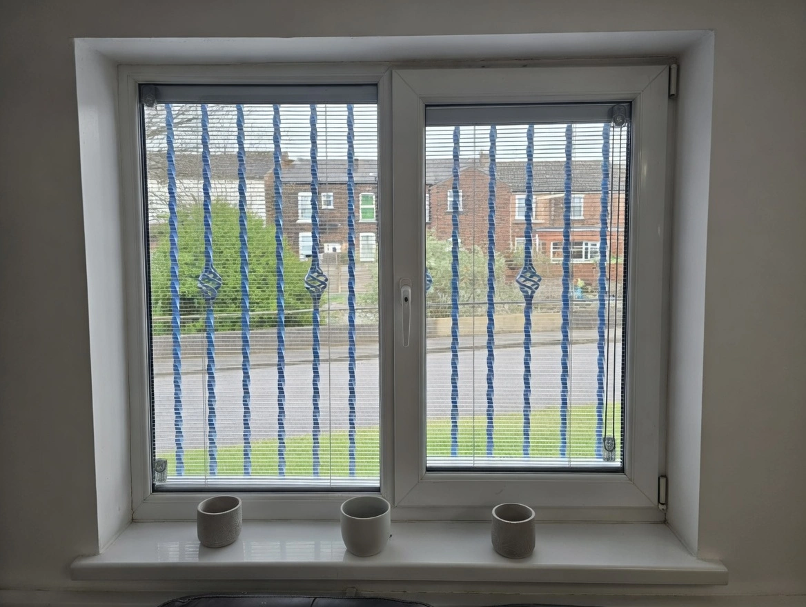 Tilt and turn window in anthracite grey